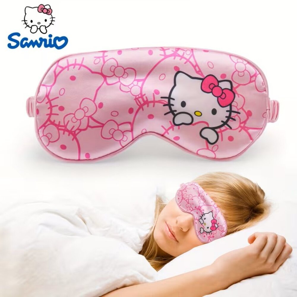 1pc Hello Kitty Silk Eye Sleep Mask Night Sleep Aid Z286